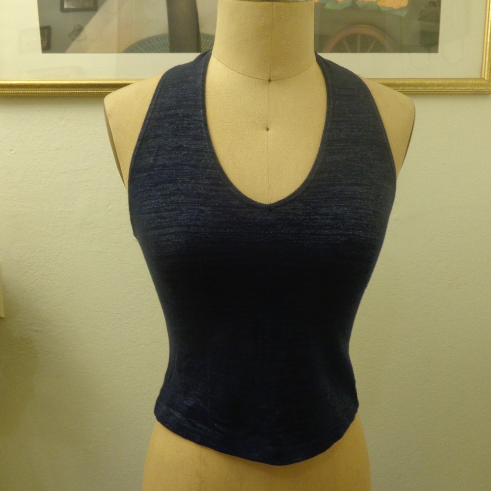 Blue Halter Top